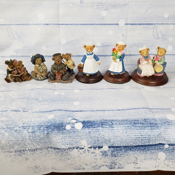 The Upstairs Bears Polly, Spring Flowers. Resin, collection, sturdy & cute - Picture 3 of 4